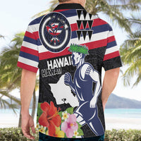 Honolulu Running Race Hawaiian Shirt Hawaii Marathon Kakau Art with Hibiscus and National Flag Style LT03 - Polynesian Pride