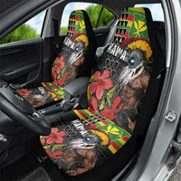 Kanaka Maoli Ikaika Warrior Car Seat Cover Hibiscus Kakau Art and Tapa Tribal Pattern LT03 - Polynesian Pride