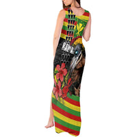 Kanaka Maoli Ikaika Warrior Tank Maxi Dress Hibiscus Kakau Art and Tapa Tribal Pattern LT03 - Polynesian Pride