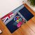 Fiji Lelean Memorial School Rubber Doormat Tapa and Polynesian Tribal Pattern LT03 Blue - Polynesian Pride