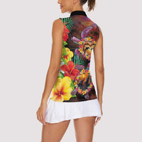Hawaiian Sea Animals Love Couple Women Sleeveless Polo Shirt Aloha Sunset Symphony LT03 - Polynesian Pride