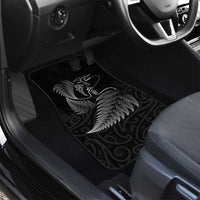 New Zealand Valentine's Day Car Mats Silver Fern and Line Art Love Couple LT03 - Polynesian Pride
