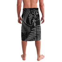 New Zealand Valentine's Day Lavalava Silver Fern and Line Art Love Couple LT03 - Polynesian Pride