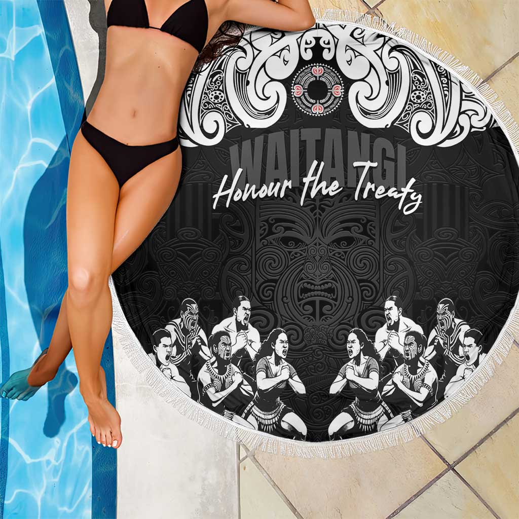 Aotearoa Waitangi Day - Toitu Te Tiriti Beach Blanket New Zealand Honour the Treaty LT03 - Polynesian Pride