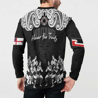 Aotearoa Waitangi Day - Toitu Te Tiriti Button Sweatshirt New Zealand Honour the Treaty LT03 - Polynesian Pride