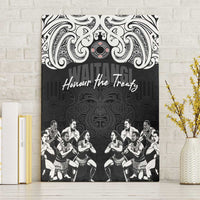 Aotearoa Waitangi Day - Toitu Te Tiriti Canvas Wall Art New Zealand Honour the Treaty LT03 Without Frame Black - Polynesian Pride