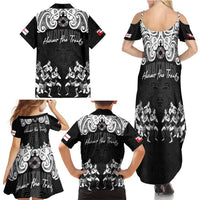 Aotearoa Waitangi Day - Toitu Te Tiriti Family Matching Summer Maxi Dress and Hawaiian Shirt New Zealand Honour the Treaty LT03 - Polynesian Pride