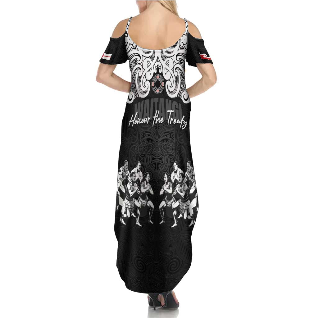 Aotearoa Waitangi Day - Toitu Te Tiriti Family Matching Summer Maxi Dress and Hawaiian Shirt New Zealand Honour the Treaty LT03 - Polynesian Pride