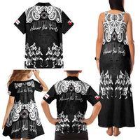 Aotearoa Waitangi Day - Toitu Te Tiriti Family Matching Tank Maxi Dress and Hawaiian Shirt New Zealand Honour the Treaty LT03 - Polynesian Pride