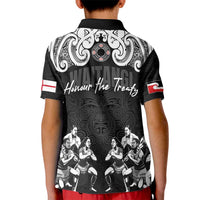 Aotearoa Waitangi Day - Toitu Te Tiriti Kid Polo Shirt New Zealand Honour the Treaty LT03 - Polynesian Pride