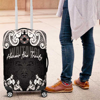 Aotearoa Waitangi Day - Toitu Te Tiriti Luggage Cover New Zealand Honour the Treaty LT03 Black - Polynesian Pride