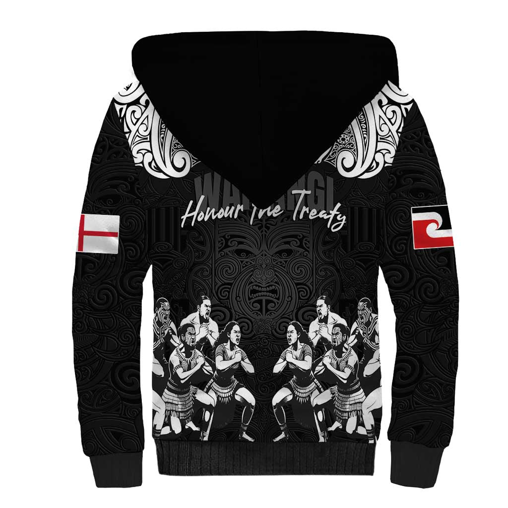 Aotearoa Waitangi Day - Toitu Te Tiriti Sherpa Hoodie New Zealand Honour the Treaty LT03 - Polynesian Pride