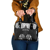 Aotearoa Waitangi Day - Toitu Te Tiriti Shoulder Handbag New Zealand Honour the Treaty LT03 One Size Black - Polynesian Pride