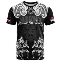 Aotearoa Waitangi Day - Toitu Te Tiriti T Shirt New Zealand Honour the Treaty LT03 Black - Polynesian Pride