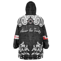 Aotearoa Waitangi Day - Toitu Te Tiriti Wearable Blanket Hoodie New Zealand Honour the Treaty LT03 - Polynesian Pride