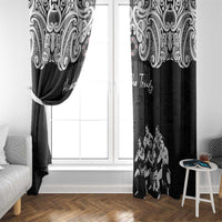 Aotearoa Waitangi Day - Toitu Te Tiriti Window Curtain New Zealand Honour the Treaty LT03 - Polynesian Pride