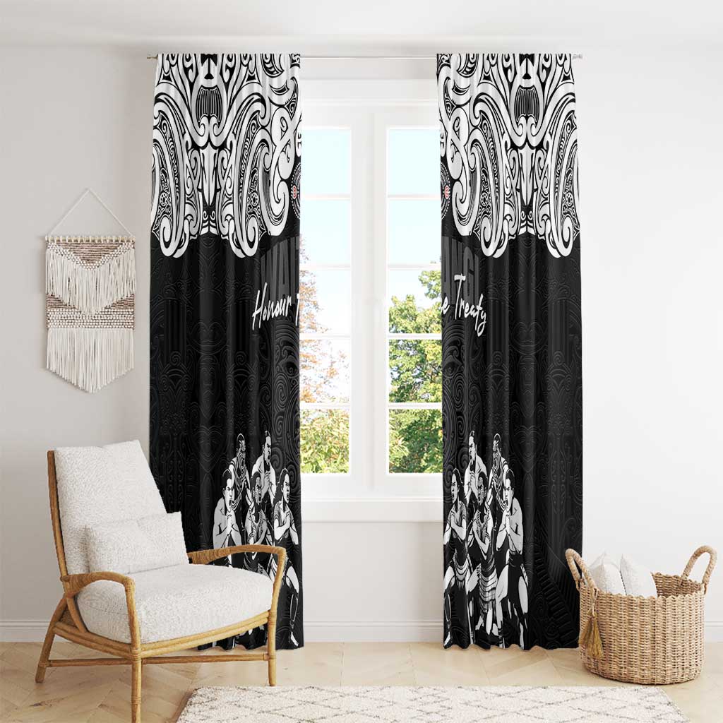Aotearoa Waitangi Day - Toitu Te Tiriti Window Curtain New Zealand Honour the Treaty LT03 - Polynesian Pride