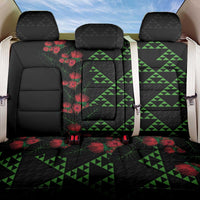 Hawaiian Green Kakau Art Tattoo-Ohia Lehua and Taro Leaves Back Car Seat Cover LT03 One Size Black-Green - Polynesian Pride