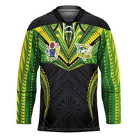 Custom Cook Islands Rugby Hockey Jersey Tatau Art Sport Style Black Color LT03 Unisex Black - Polynesian Pride