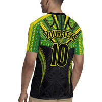 Custom Cook Islands Rugby Rugby Jersey Tatau Art Sport Style Black Color