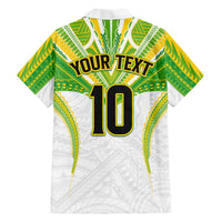 Custom Cook Islands Rugby Family Matching Mermaid Dress and Hawaiian Shirt Tatau Art Sport Style White Color LT03 - Polynesian Pride