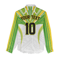 Custom Cook Islands Rugby Women Casual Shirt Tatau Art Sport Style White Color LT03 - Polynesian Pride