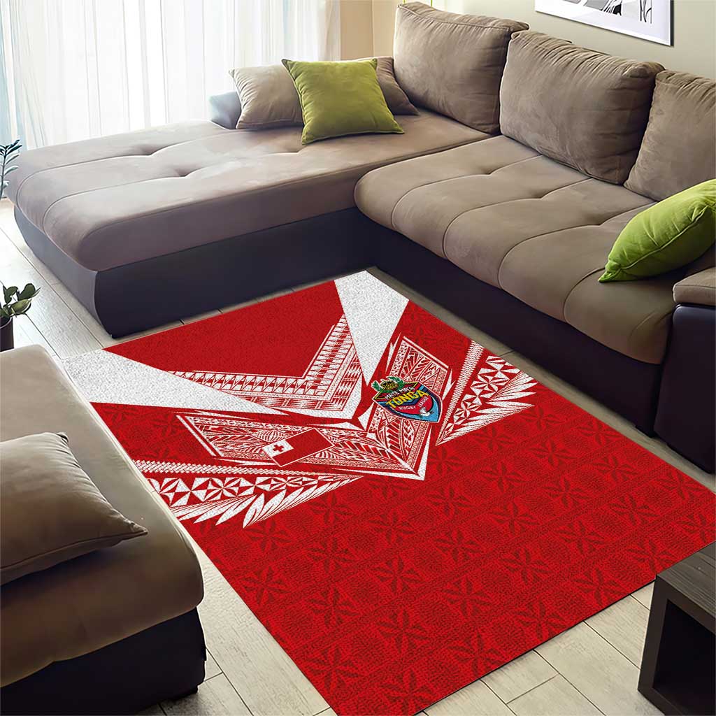 Tonga Rugby Area Rug Ngatu Motifs and Pacific Patterns