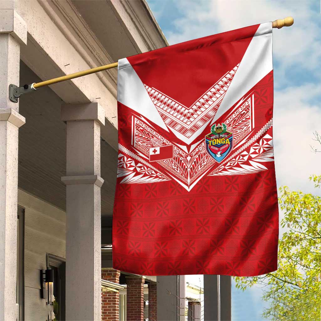 Tonga Rugby Garden Flag Ngatu Motifs and Pacific Patterns
