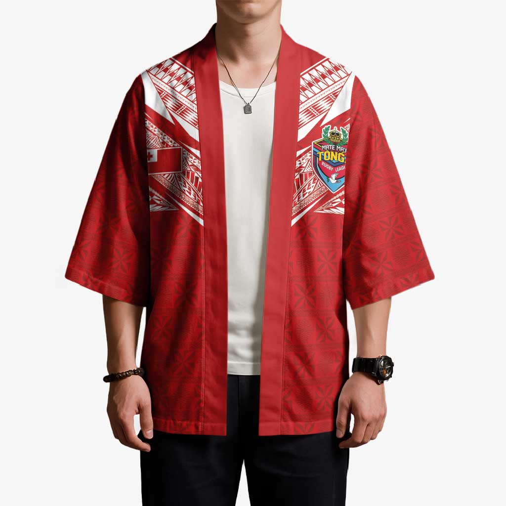 Custom Tonga Rugby Kimono Ngatu Motifs and Pacific Patterns