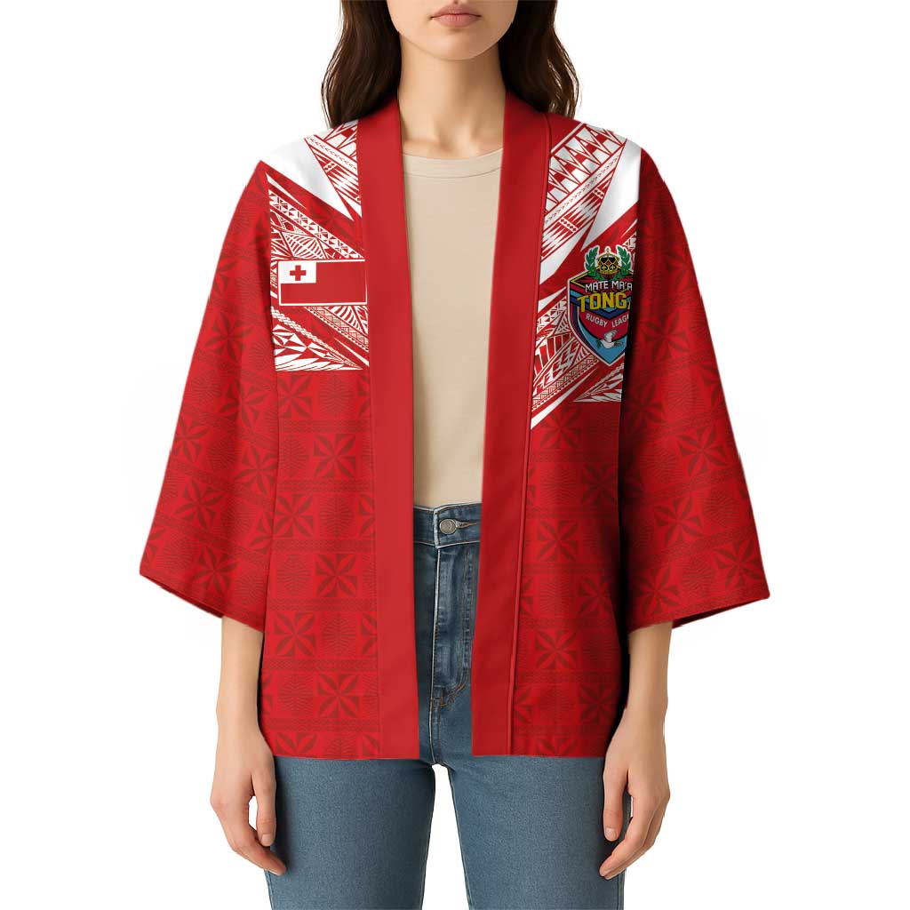 Custom Tonga Rugby Kimono Ngatu Motifs and Pacific Patterns