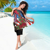 Hawaii and United States Memorial Day Sarong Honor and Remember The Fallen
