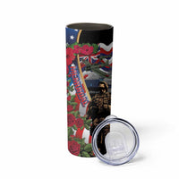Hawaii and United States Memorial Day Skinny Tumbler -Honor and Remember The Fallen LT03 - Polynesian Pride