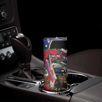 Hawaii and United States Memorial Day Skinny Tumbler -Honor and Remember The Fallen LT03 - Polynesian Pride