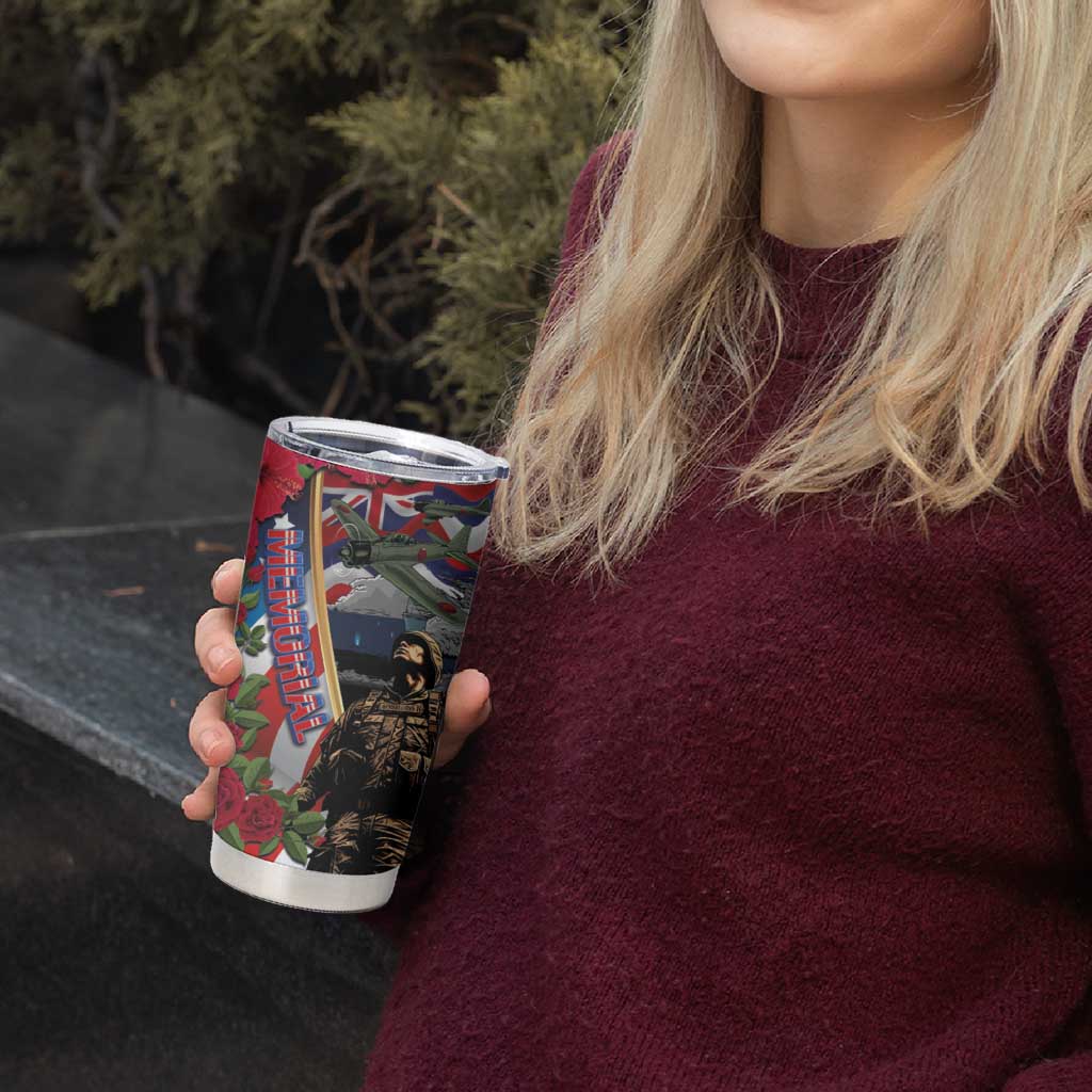 Hawaii and United States Memorial Day Tumbler Cup -Honor and Remember The Fallen