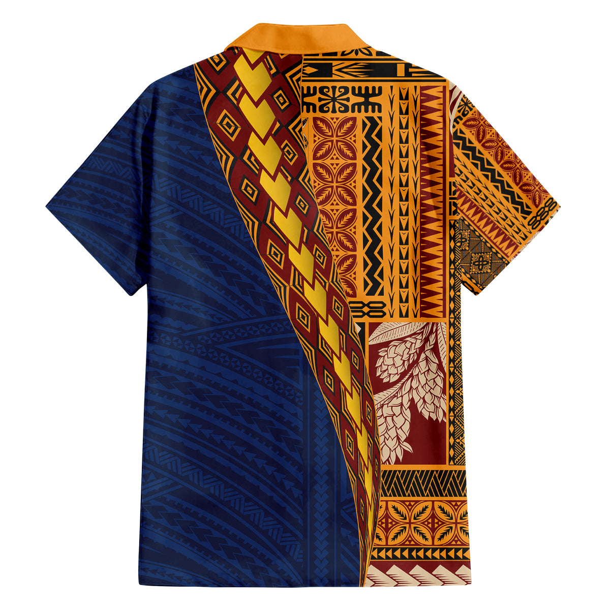 Samoa Siapo Motif Half Style Family Matching Summer Maxi Dress and Hawaiian Shirt Colorful Version LT03 - Polynesian Pride