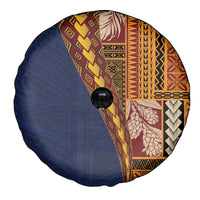 Samoa Siapo Motif Half Style Spare Tire Cover Colorful Version LT03 - Polynesian Pride