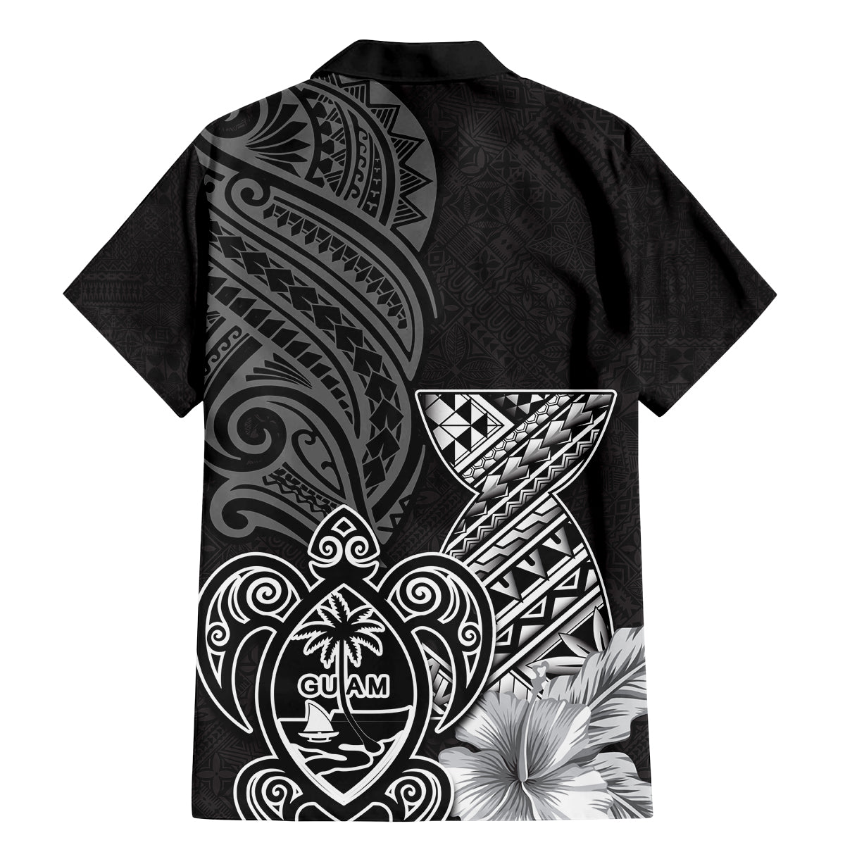 Guam Latte Stone Chamorro Culture Family Matching Mermaid Dress and Hawaiian Shirt Tapa Pattern LT03 - Polynesian Pride