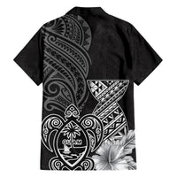 Guam Latte Stone Chamorro Culture Family Matching Off Shoulder Maxi Dress and Hawaiian Shirt Tapa Pattern LT03 - Polynesian Pride
