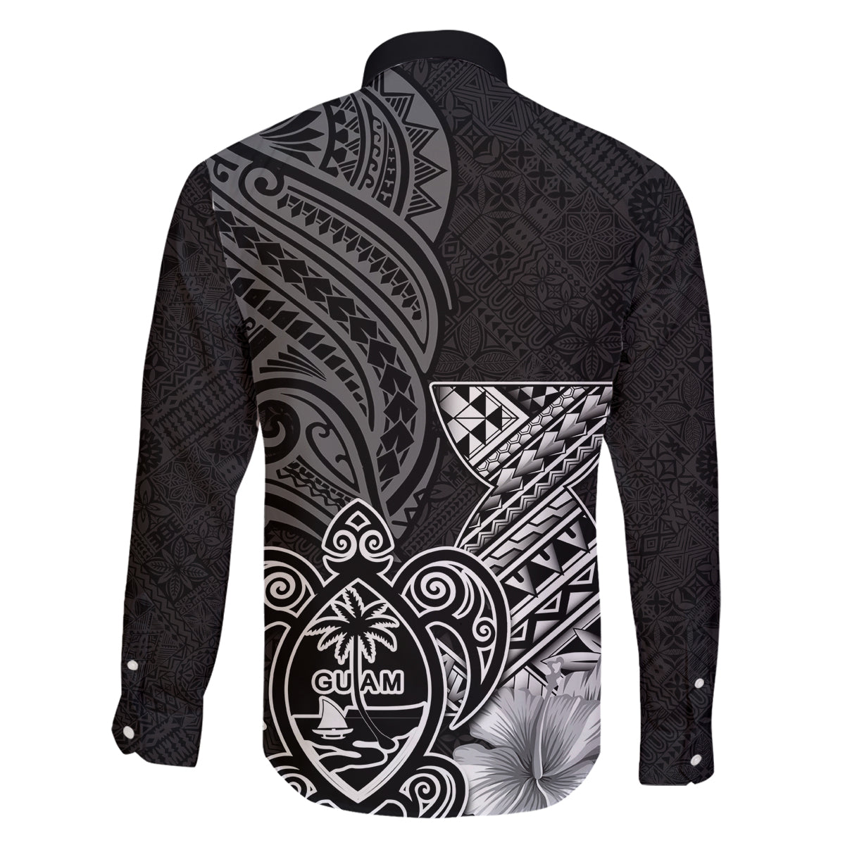 Guam Latte Stone Chamorro Culture Family Matching Puletasi and Hawaiian Shirt Tapa Pattern LT03 - Polynesian Pride