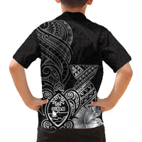 Guam Latte Stone Chamorro Culture Family Matching Short Sleeve Bodycon Dress and Hawaiian Shirt Tapa Pattern LT03 - Polynesian Pride