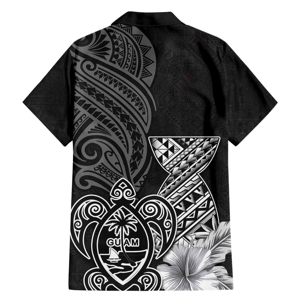 Guam Latte Stone Chamorro Culture Family Matching Tank Maxi Dress and Hawaiian Shirt Tapa Pattern LT03 - Polynesian Pride