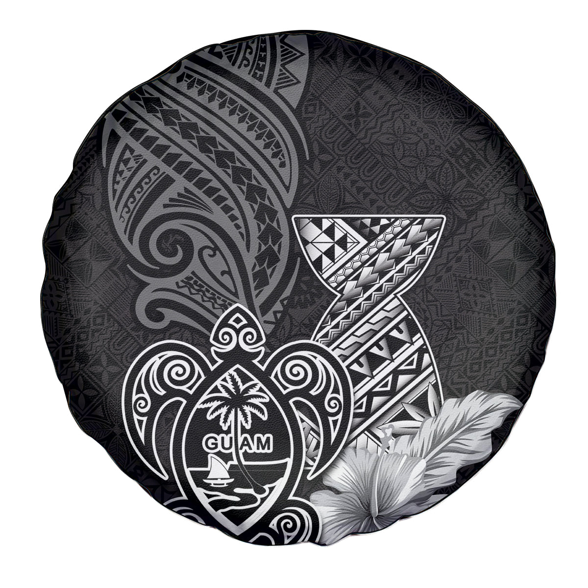 Guam Latte Stone Chamorro Culture Spare Tire Cover Tapa Pattern LT03 - Polynesian Pride