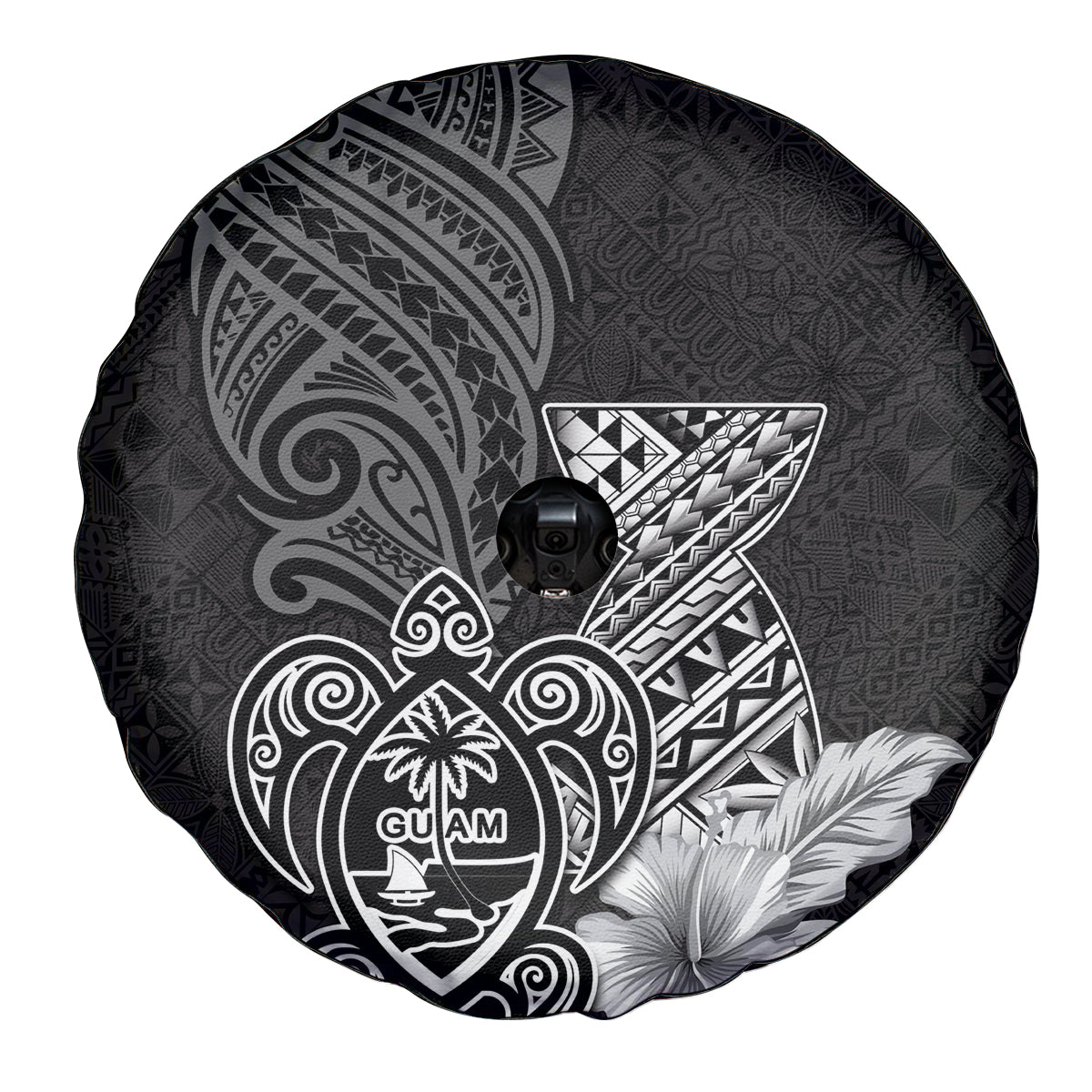 Guam Latte Stone Chamorro Culture Spare Tire Cover Tapa Pattern LT03 - Polynesian Pride