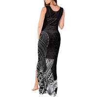 Guam Latte Stone Chamorro Culture Tank Maxi Dress Tapa Pattern LT03 - Polynesian Pride