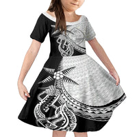 Guam Fish Hook and Palm Tree Family Matching Tank Maxi Dress and Hawaiian Shirt Polynesian Pattern Half Style