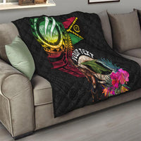 Personalised Vanuatu 44th Anniversary Quilt Boars Tusk and Melanesian Warrior Indipendens Dei LT03 - Polynesian Pride