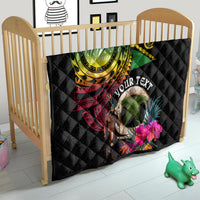 Personalised Vanuatu 44th Anniversary Quilt Boars Tusk and Melanesian Warrior Indipendens Dei LT03 - Polynesian Pride