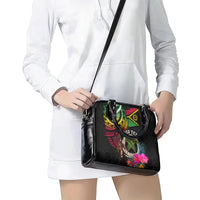 Personalised Vanuatu 44th Anniversary Shoulder Handbag Boars Tusk and Melanesian Warrior Indipendens Dei