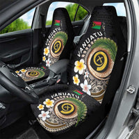 Vanuatu Independence Day Car Seat Cover Melanesian Tribal Pig Tusk with Tropical Plants LT03 - Polynesian Pride