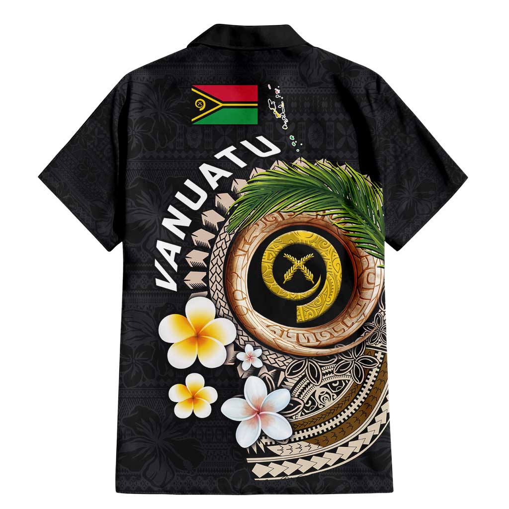 Vanuatu Independence Day Family Matching Mermaid Dress and Hawaiian Shirt Melanesian Tribal Pig Tusk with Tropical Plants LT03 - Polynesian Pride